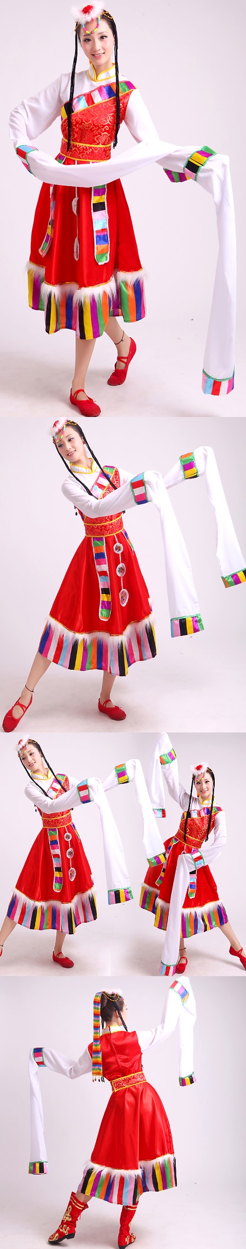 Chinese Ethnic Dancing Costume - Zang Zu (Tibetan)